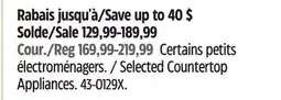 Canadian Tire Ninja Selected Countertop Appliances offer