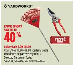 Canadian Tire Selected Gardening Tools offer