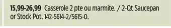 Canadian Tire 2-Qt Saucepan or Stock Pot offer