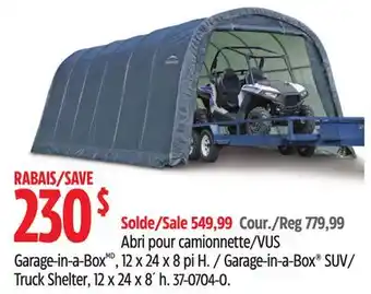 Canadian Tire Garage-in-a-Box SUV/ Truck Shelter offer