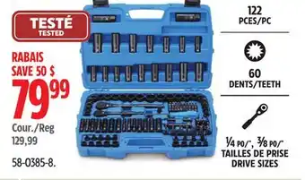Canadian Tire DENTS/TEETH ¼ PO/, ⅜ PO/ TAILLES DE PRISE offer