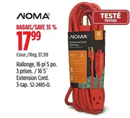 Canadian Tire Noma 16´5˝ Extension Cord offer