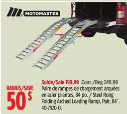 Canadian Tire Motomaster Steel Rung Folding Arched Loading Ramp, Pair, 84˝ offer