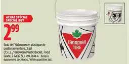Canadian Tire Halloween Plastic Bucket, Food Grade offer