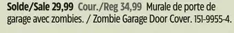 Canadian Tire Zombie Garage Door Cover offer