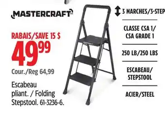 Canadian Tire Mastercraft Folding Stepstool offer