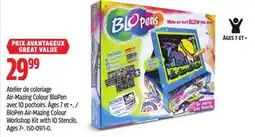 Canadian Tire BloPen Air-Mazing Colour Workshop Kit with 10 Stencils offer