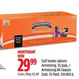 Canadian Tire Armstrong All-Season Suet, 15-Pack offer
