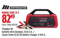 Canadian Tire MotoMaster Classic Series 15/8/2A Battery Charger offer