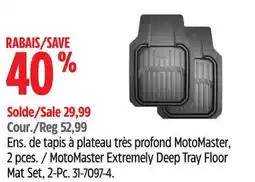 Canadian Tire MotoMaster Extremely Deep Tray Floor Mat Set offer