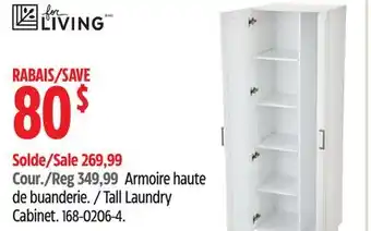 Canadian Tire For Living Tall Laundry Cabinet offer
