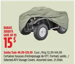 Canadian Tire Selected ATV Storage Covers offer
