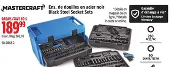 Canadian Tire Black Steel Socket Sets offer