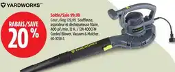 Canadian Tire 12A 400CFM CORDED BLOWER, VACUUM & MULCHER offer