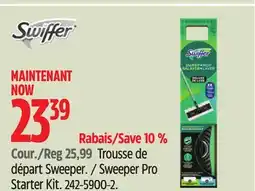 Canadian Tire Swiffer Sweeper Pro Starter Kit offer