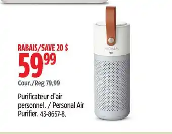 Canadian Tire Noma Personal Air Purifier offer
