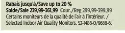 Canadian Tire Airthings Selected Indoor Air Quality Monitors offer