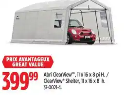 Canadian Tire Shelterlogic ClearView Shelter offer