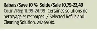 Canadian Tire Swiffer Selected Refills and Cleaning Solution offer