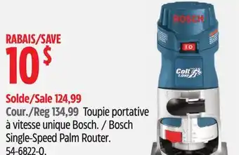 Canadian Tire Bosch Single-Speed Palm Router offer