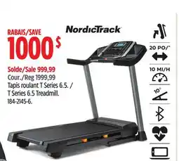 Canadian Tire Nordictrack T Series 6.5 Treadmill offer