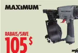 Canadian Tire MAXIMUM Coil Roofing Nailer offer