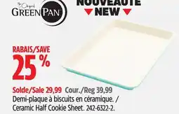 Canadian Tire Green Pan Ceramic Half Cookie Sheet offer