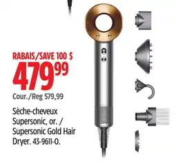 Canadian Tire Dyson Supersonic Gold Hair Dryer offer