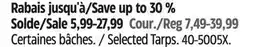 Canadian Tire Certified Selected Tarps offer