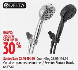 Canadian Tire Selected Shower Heads offer