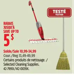 Canadian Tire Mastercraft Selected Cleaning Supplies offer