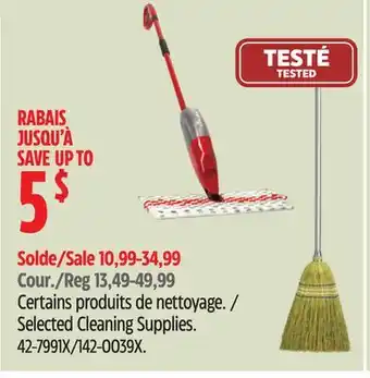 Canadian Tire Mastercraft Selected Cleaning Supplies offer