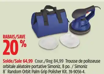 Canadian Tire Simoniz 8˝ Random Orbit Palm Grip Polisher Kit offer