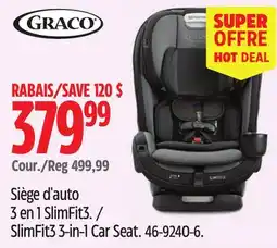 Canadian Tire Graco SlimFit3 3-in-1 Car Seat offer
