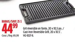 Canadian Tire Lagostina Cast-Iron Reversible Grill,20 x 10.5˝ offer