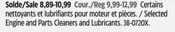 Canadian Tire MotoMaster Selected Engine and Parts Cleaners and Lubricants offer