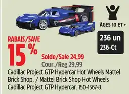 Canadian Tire Mattel Brick Shop Hot Wheels Cadillac Project GTP Hypercar offer