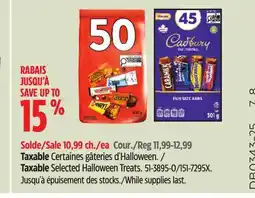 Canadian Tire Taxable Selected Halloween Treats offer
