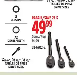 Canadian Tire Stanley 3-pc Ratchet Set offer