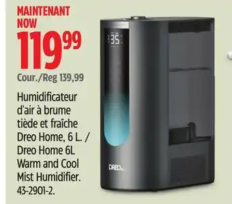 Canadian Tire Dreo Home 6L Warm and Cool Mist Humidifier offer