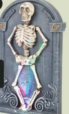 Canadian Tire Gemmy Animated Dancing Skeleton with Tombstone offer