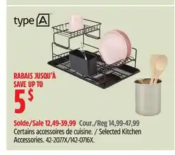 Canadian Tire Type A Selected Kitchen Accessories offer