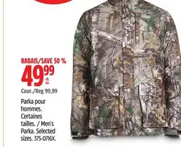 Canadian Tire Men's Parka offer