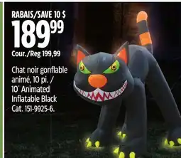 Canadian Tire For Living 10´ Animated Inflatable Black Cat offer