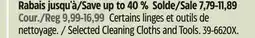 Canadian Tire Selected Cleaning Cloths and Tools offer