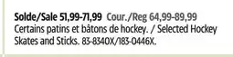 Canadian Tire Bauer Selected Hockey Skates and Sticks offer