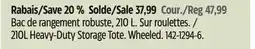 Canadian Tire Mastercraft 210L Heavy-Duty Storage Tote offer