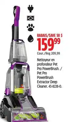 Canadian Tire Bissell Pet Pro PowerBrush Extractor Deep Cleaner offer