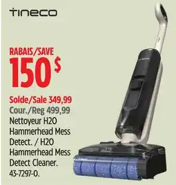 Canadian Tire Tineco H2O Hammerhead Mess Detect Cleaner offer