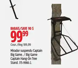 Canadian Tire Big Game Captain Hang-On Tree Stand offer